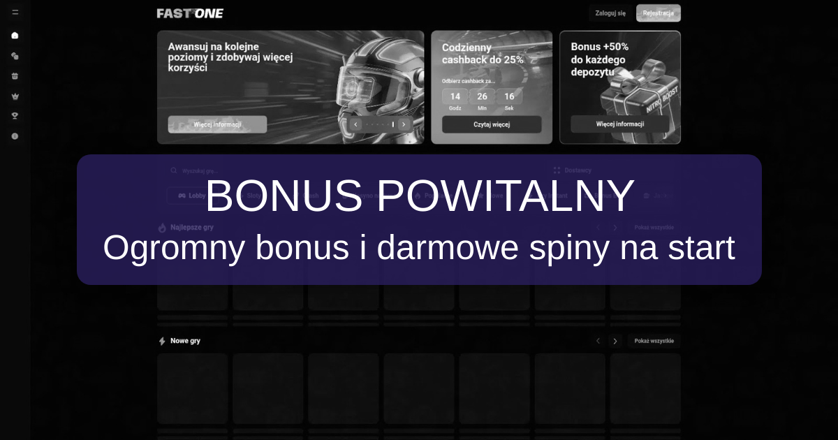 Fast One Casino welcome bonus